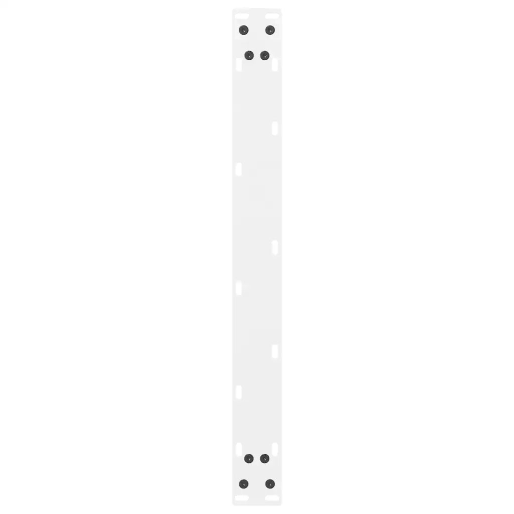 Gambe per Tavolino da Caff¨¨ Bianche 2 pz-Set di 2 Gamba per Tavolo 70x(30-31) cm Acciaio