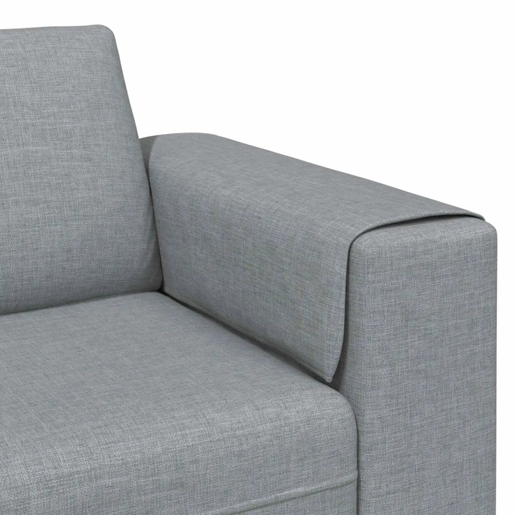 Divano per Soggiorno 3 pcs Grigio chiaro Poliestere 3335112