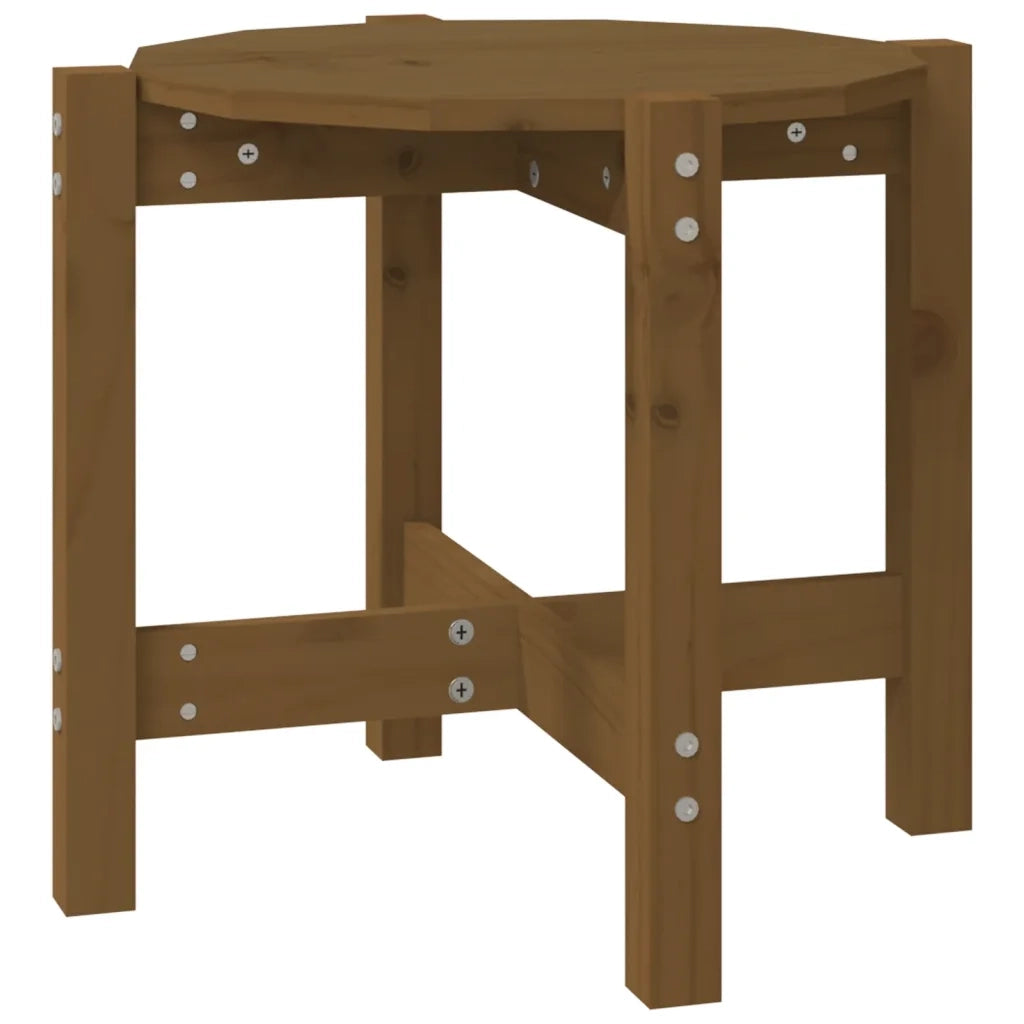 Tavolino da Salotto Miele Ã˜ 52,5x45cm in Legno Massello di Pino cod mxl 19730