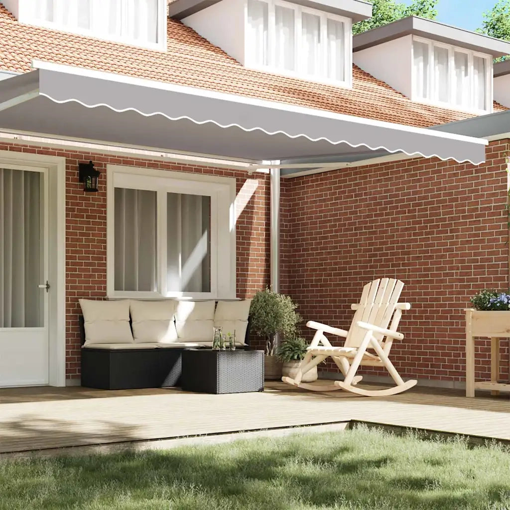 Tenda a Braccio Grigio chiaro 430 x 20 cm Tela 42000775