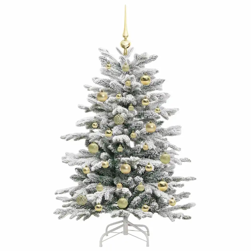 Albero di Natale Artificiale con Rami Pieghevoli Bianco 120 cm 3395626