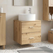 Mobile Lavabo da Parete Rovere Artigianale 890325