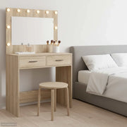 Tavolo da Trucco con cassetto Rovere Sonoma 78,5 x 41 x 135 cm 865030
