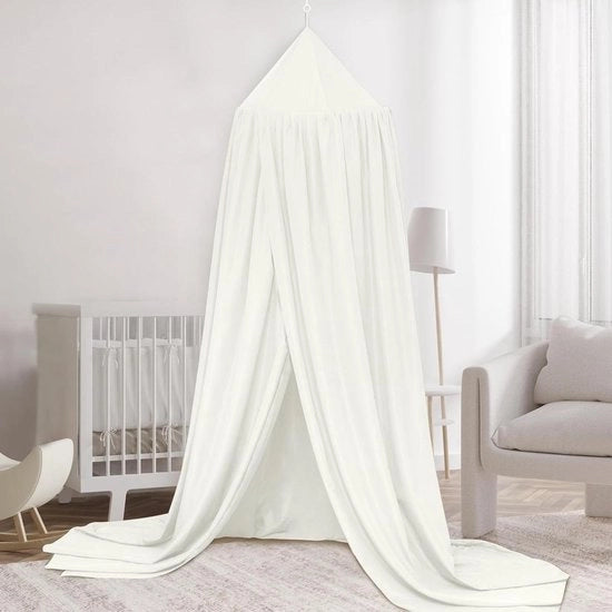 Baldakchino per camera da letto dei bambini - tenda da letto per bambini - prisma - rete per insetti - bianco - letto per bambini - decorazione per camera da gioco - 56 x 230 x 450 cm