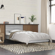 Struttura letto con testata Sonoma grigio 80 x 200 cm 8009110