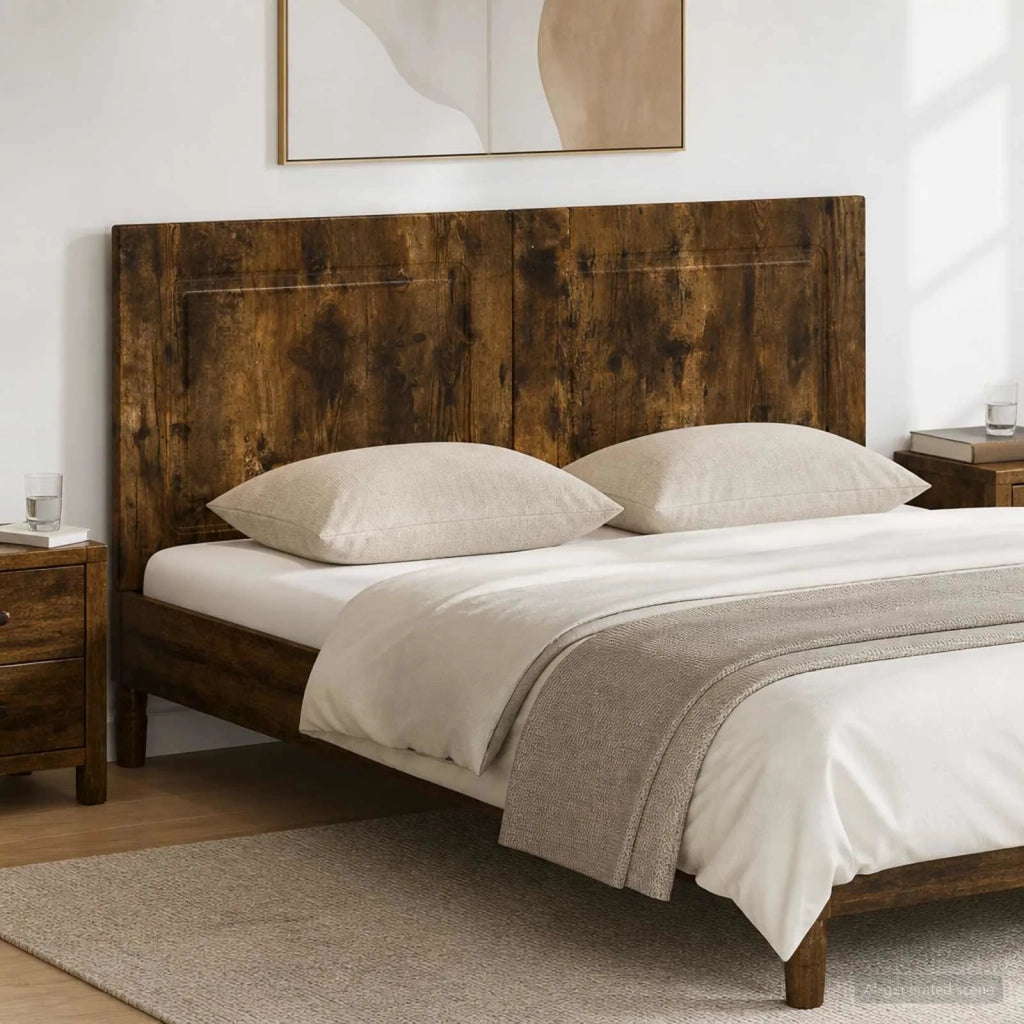 Testiera da Muro UTRECHT Rovere Fumo Legno ingegnerizzato 897850