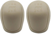 Set di gomme per pedale universali antiscivolo - 2x Set - Siliconi - Resistenti agli abrasivi - Beige