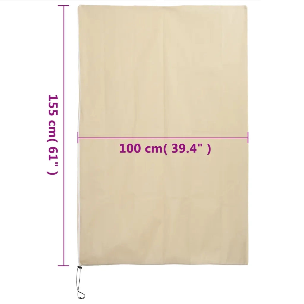 Coperture con Cerniera per Piante 10 pz 70 g/m2 1x1,55 m CFW9053654