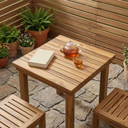 Piano del tavolo 40 x 40 x 3,5 cm Quadrato Legno di teak solido 42033143
