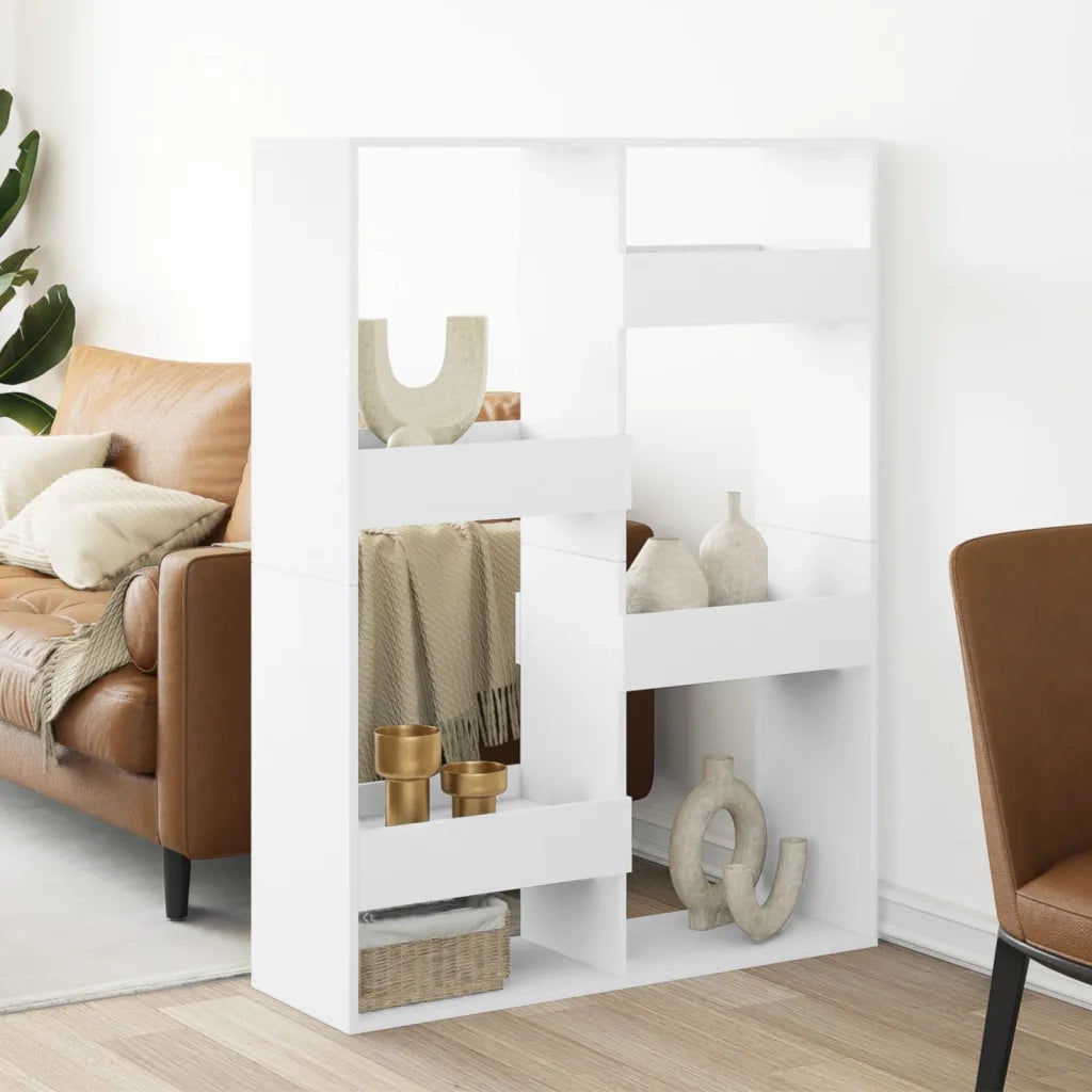 vidaXL Divisorio Bianco 100x33x135 cm in Truciolato