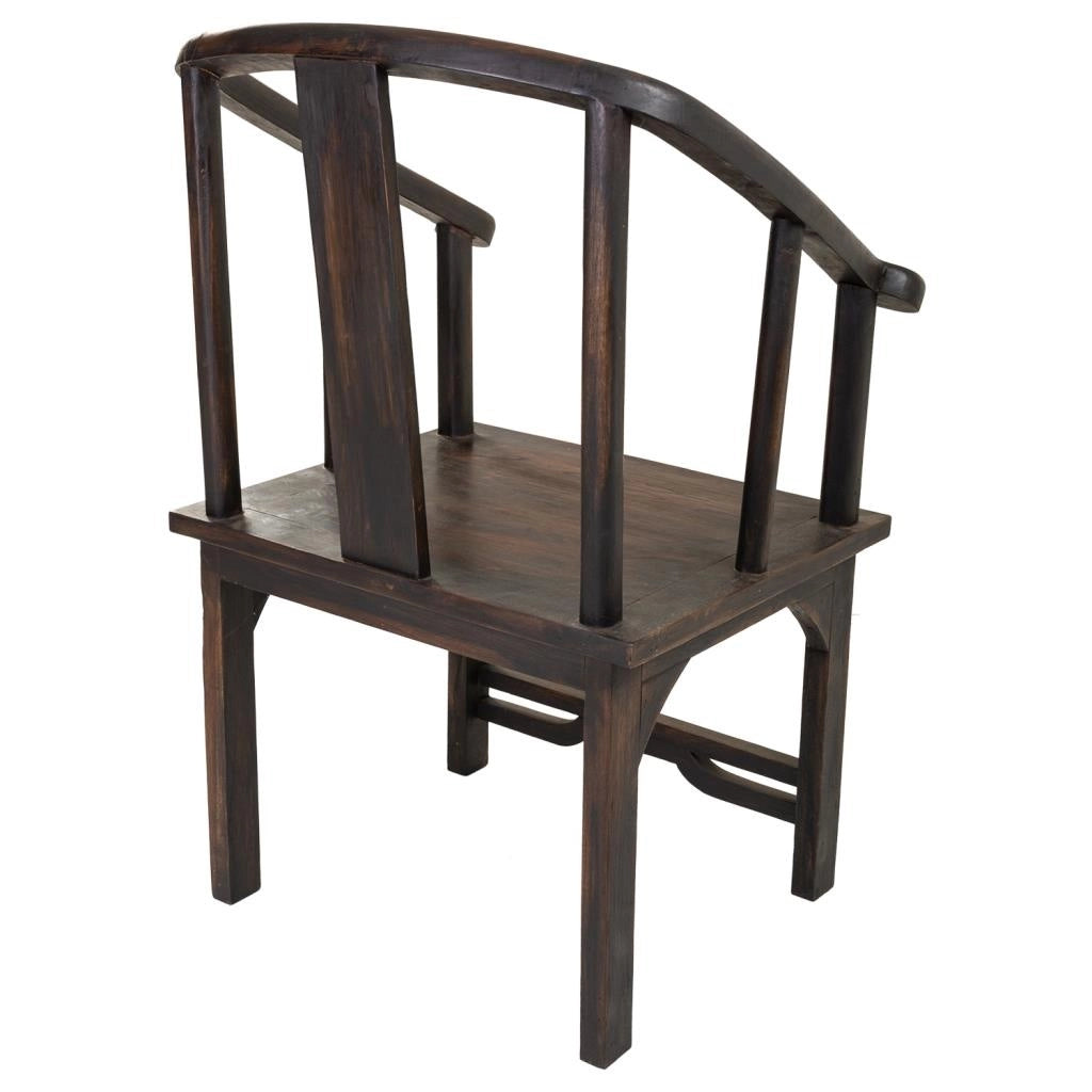 Poltrona in legno marrone di origine tailandese 58x50x103h