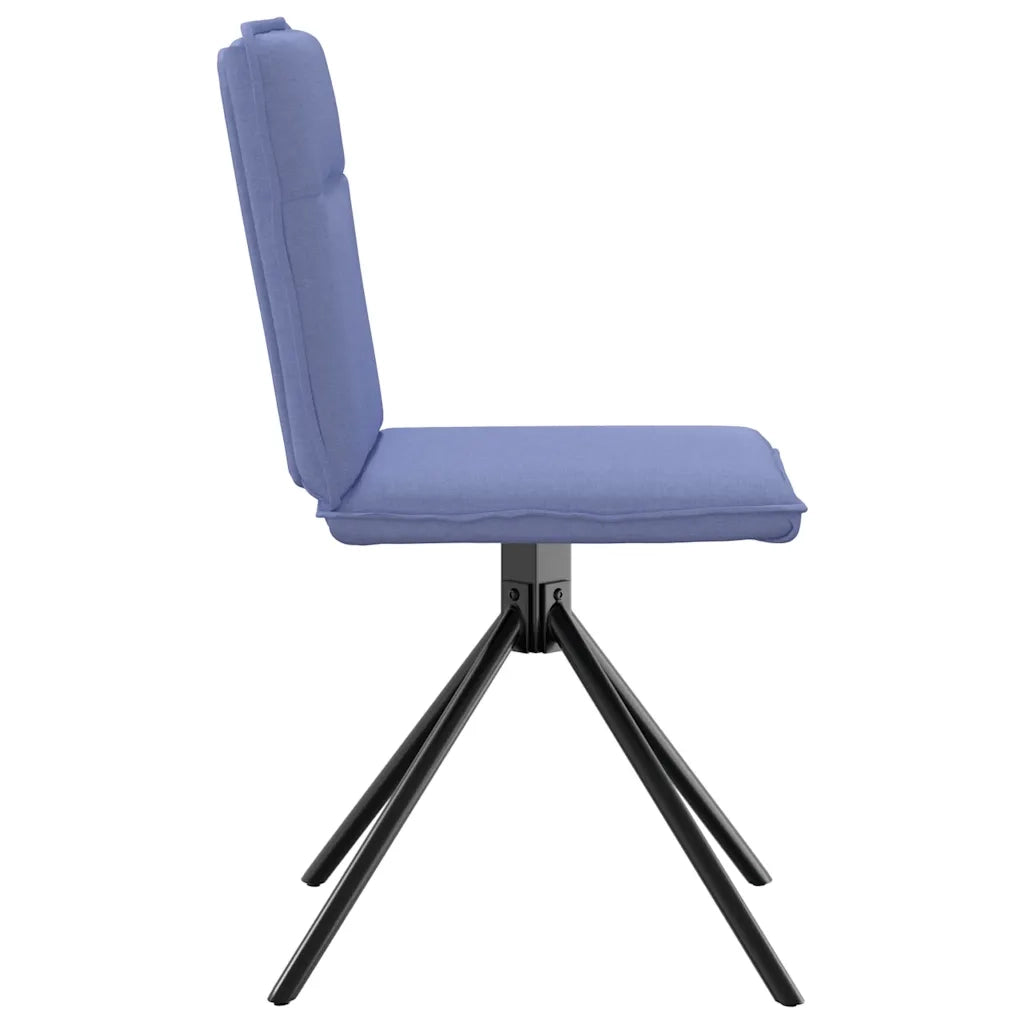 Sedie da Pranzo 2 pz Blu Jeans in Tessuto 4101242