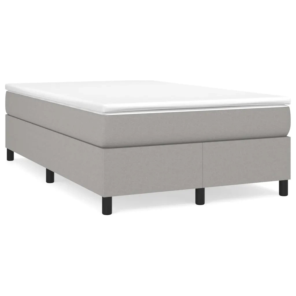 Struttura Letto a Rete a Molle-Giroletto Grigio Chiaro 120x200 cm Tessuto 456972