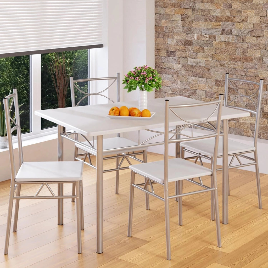 ® Gruppo di Sedute Paul Set 5 Pezzi Tavolo da Pranzo con 4 Sedie Set di Mobili per Sala Cucina Soggiorno Salotto Set da Pranzo Tavoli Sedia