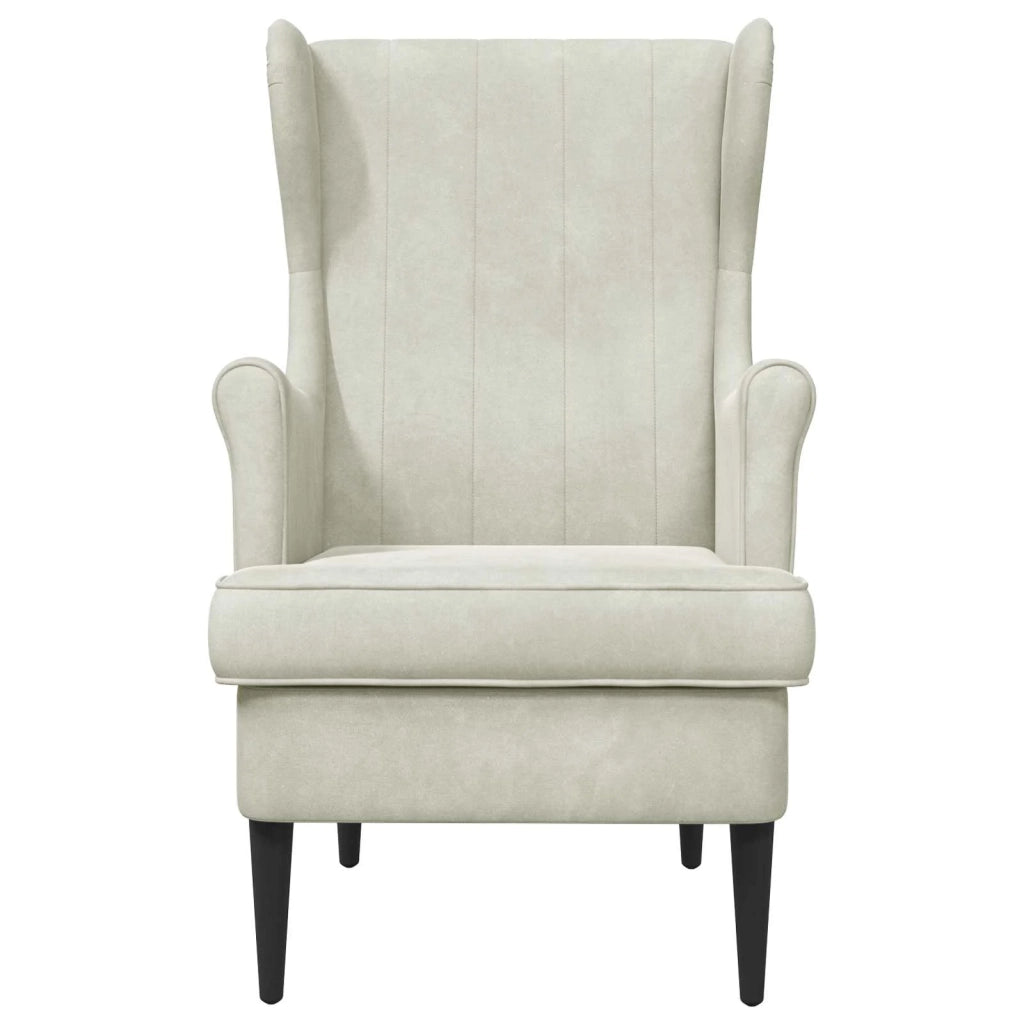 Poltrona | Sedia Relax Crema Velluto