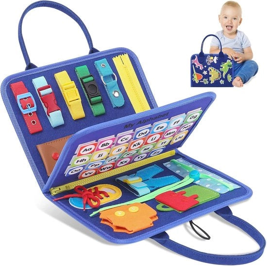 Tavolo di Gioco Montessori Attivo per Bambini di 1-4 Anni - Giocattoli Motori e Sensoriali