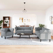 Divano per Soggiorno 3 pcs Grigio chiaro 201,5 x 74,5 x 74,5 cm 3385858