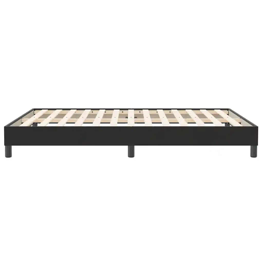 Giroletto senza Materasso-Struttura Letto Nero 160x210 cm in Velluto
