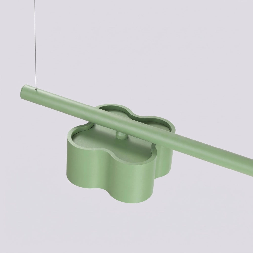 Lampadario OVIO 4 verde salvia Gx53