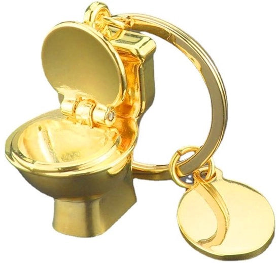 Sostituto di chiave in acciaio inossidabile per bagno, anello per chiavi per uomo, anello per chiavi, anello per chiavi, anello per chiavi per regalo per Natale, Capodanno, vacanza, regalo in oro, oro.