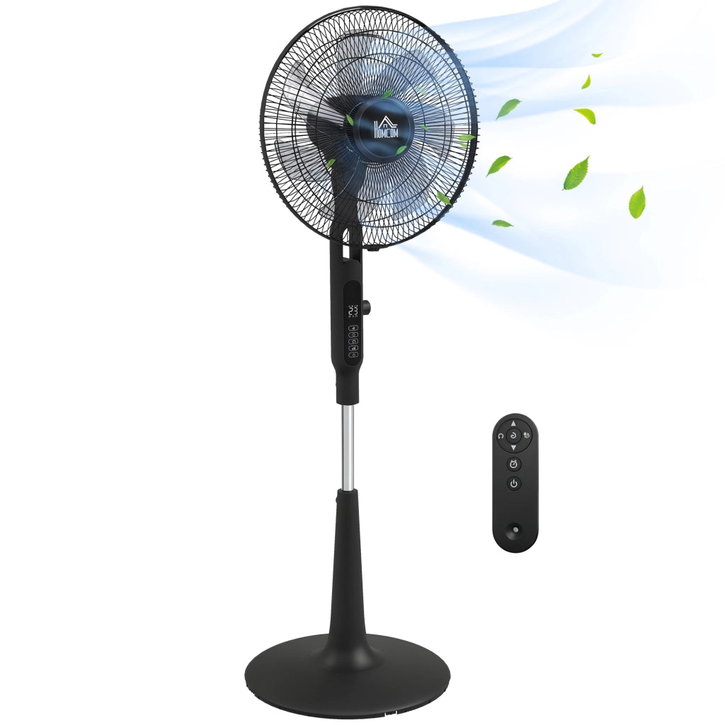 Ventilatore da terra con telecomando ¨C zephmum ¨C 3 velocit¨¤, nero