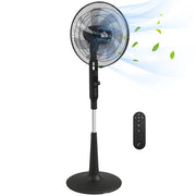 Ventilatore da terra con telecomando ¨C zephmum ¨C 3 velocit¨¤, nero