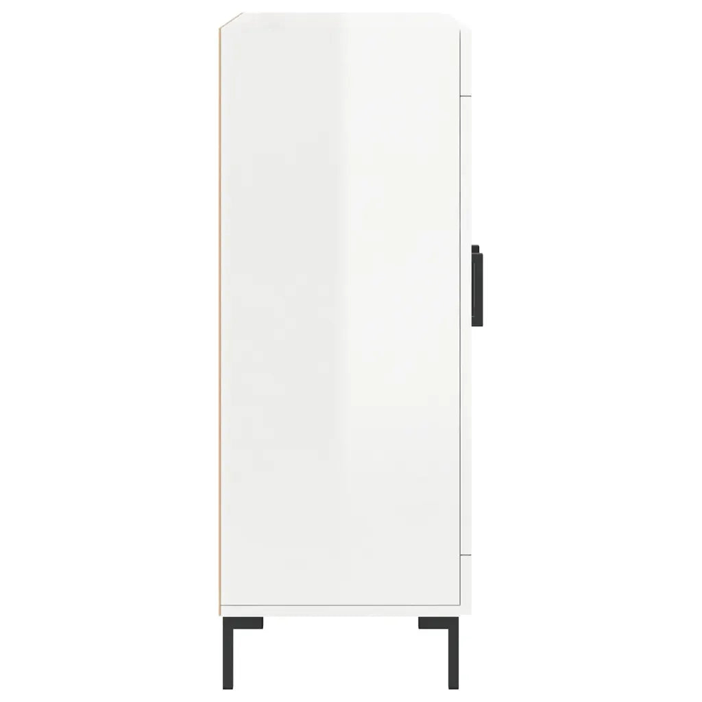 Credenza 69,5x34x90 cm in Legno Multistrato Bianco Lucido 830198