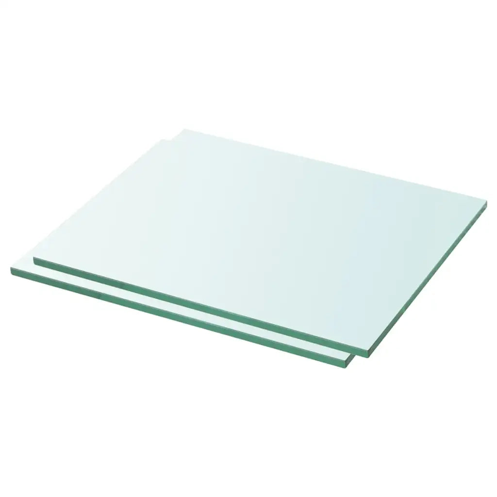 Mensole in Vetro Trasparente 2 pz 30x20 cm cod mxl 33434