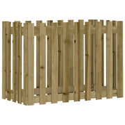 Fioriera | Cassetta per fiori | Vaso da Giardino Recinzione 100x50x70 cm in Pino Impregnato