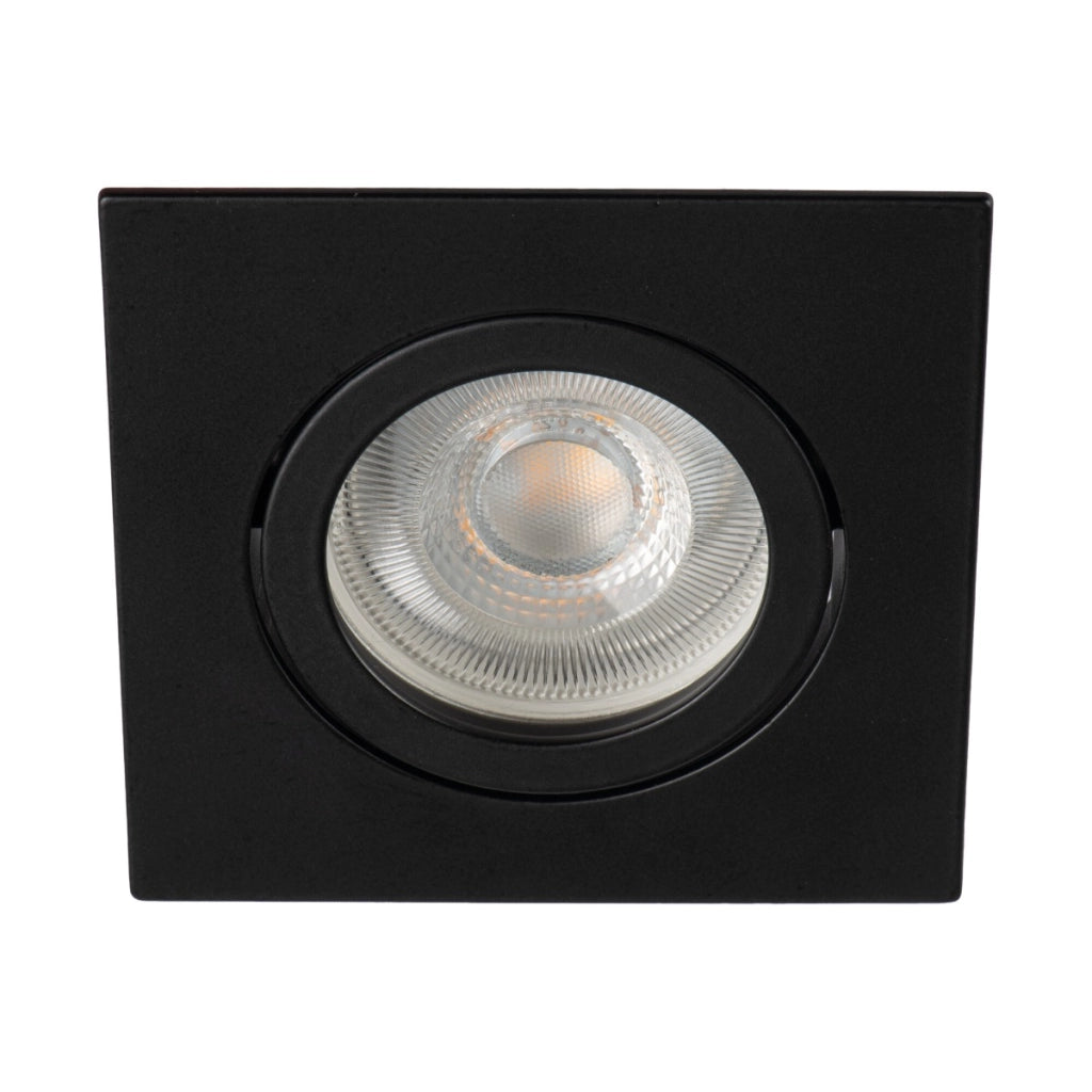 Faretto incasso soffitto quadrato nero orientabile Kanlux DALLA