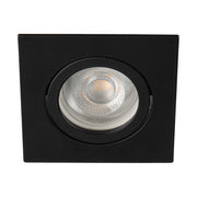 Faretto incasso soffitto quadrato nero orientabile Kanlux DALLA