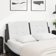 Cuscino Testiera Nero e Bianco 120 cm in Similpelle