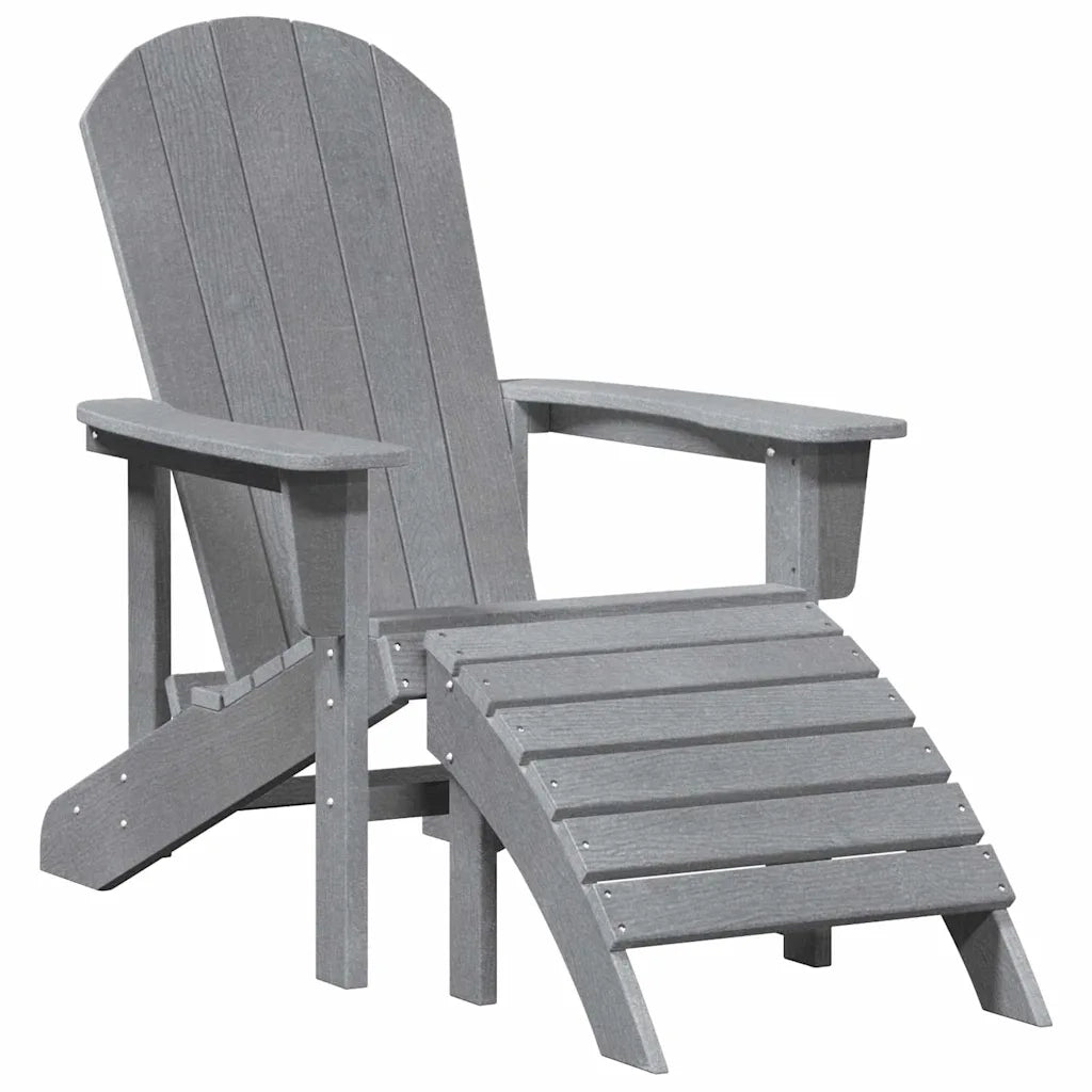 Sedia da Giardino 3 pcs Grigio chiaro Polietilene 3335849