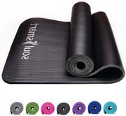 Mat antislittente per yoga TPE per allenamento fitness, pilates e ginnastica - mat leggero da viaggio con cinturino - 6 mm di spessore
