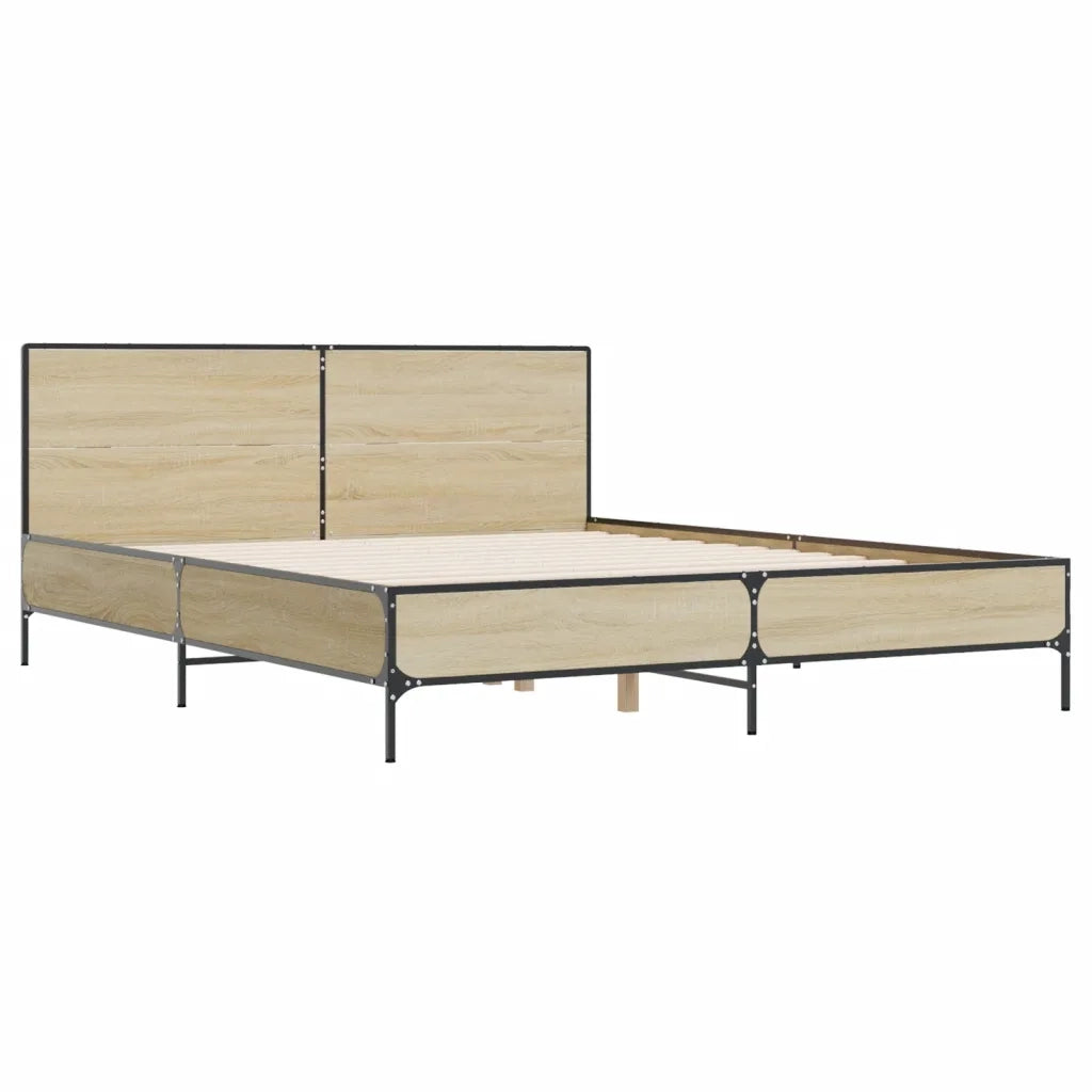 Giroletto Rovere Sonoma 135x190 cm in Legno Multistrato Metallo 3280028
