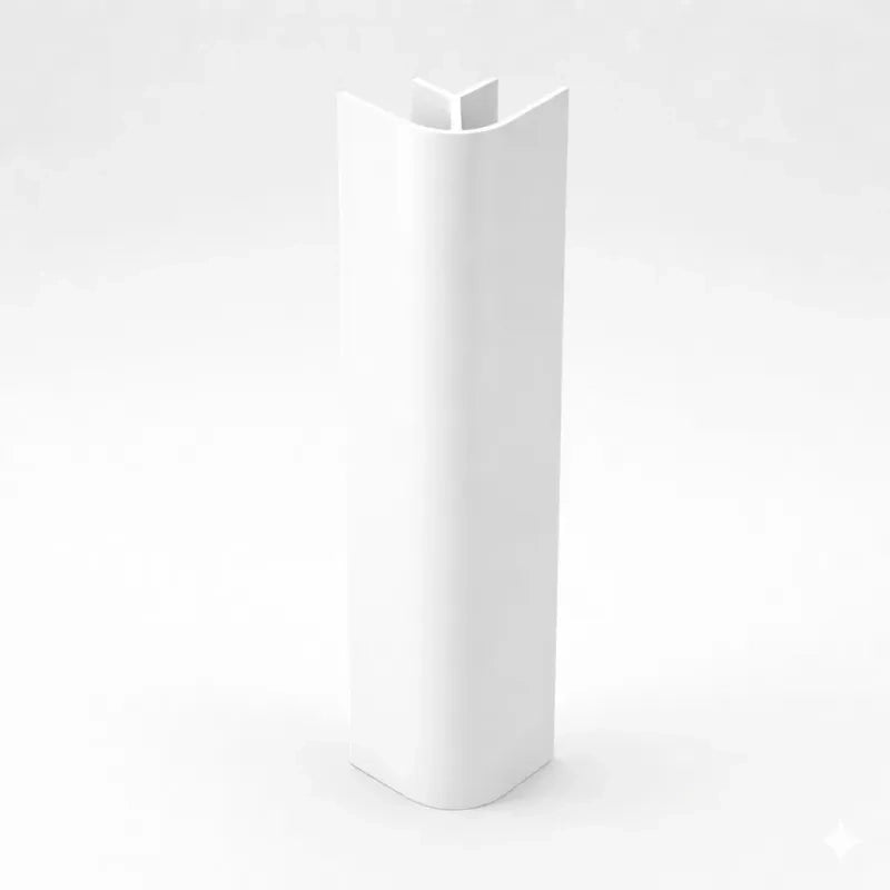 Finali angolari per zoccolo da cucina pezzi 4 H 10 BIANCO