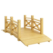 Ponticello da Giardino in Legno ¨C zephmum ¨C Naturale 174x78x57.5 cm