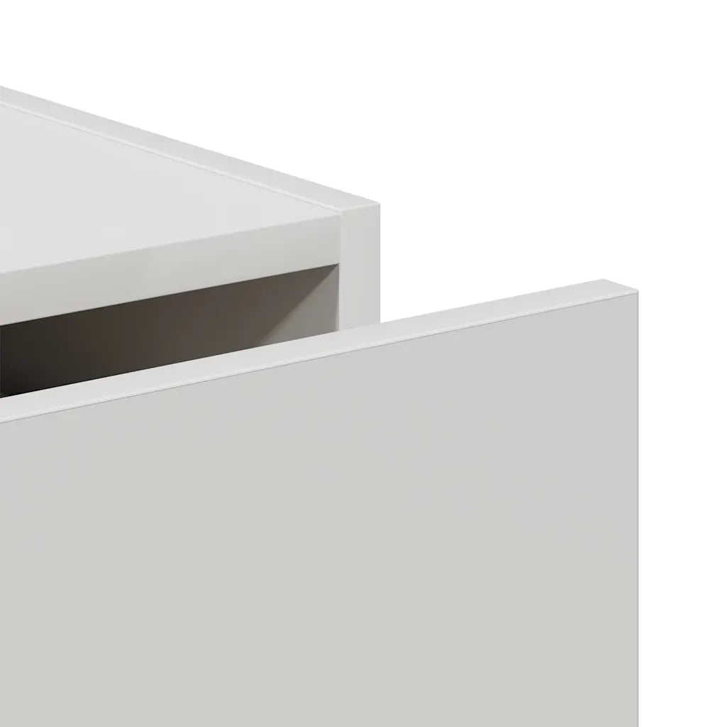 Credenza Bianca 69,5x34x90 cm in Legno Multistrato cod mxl 6111