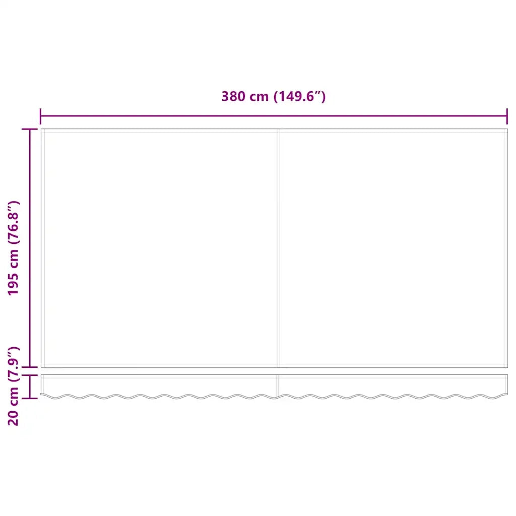 vidaXL Tenda Retrattile Antracite 400 x 200 cm Poliestere e Alluminio