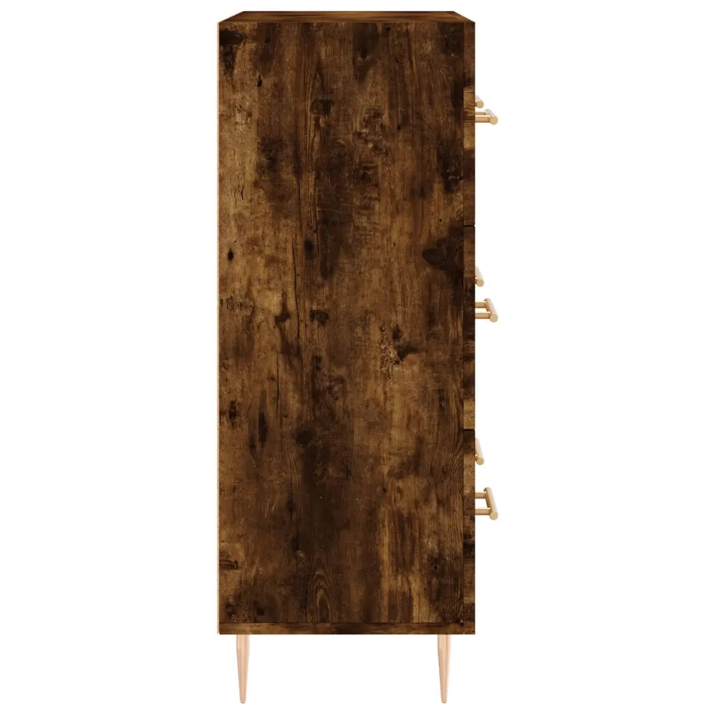 Credenza Rovere Fumo 69,5x34x90 cm in Legno Multistrato 827841