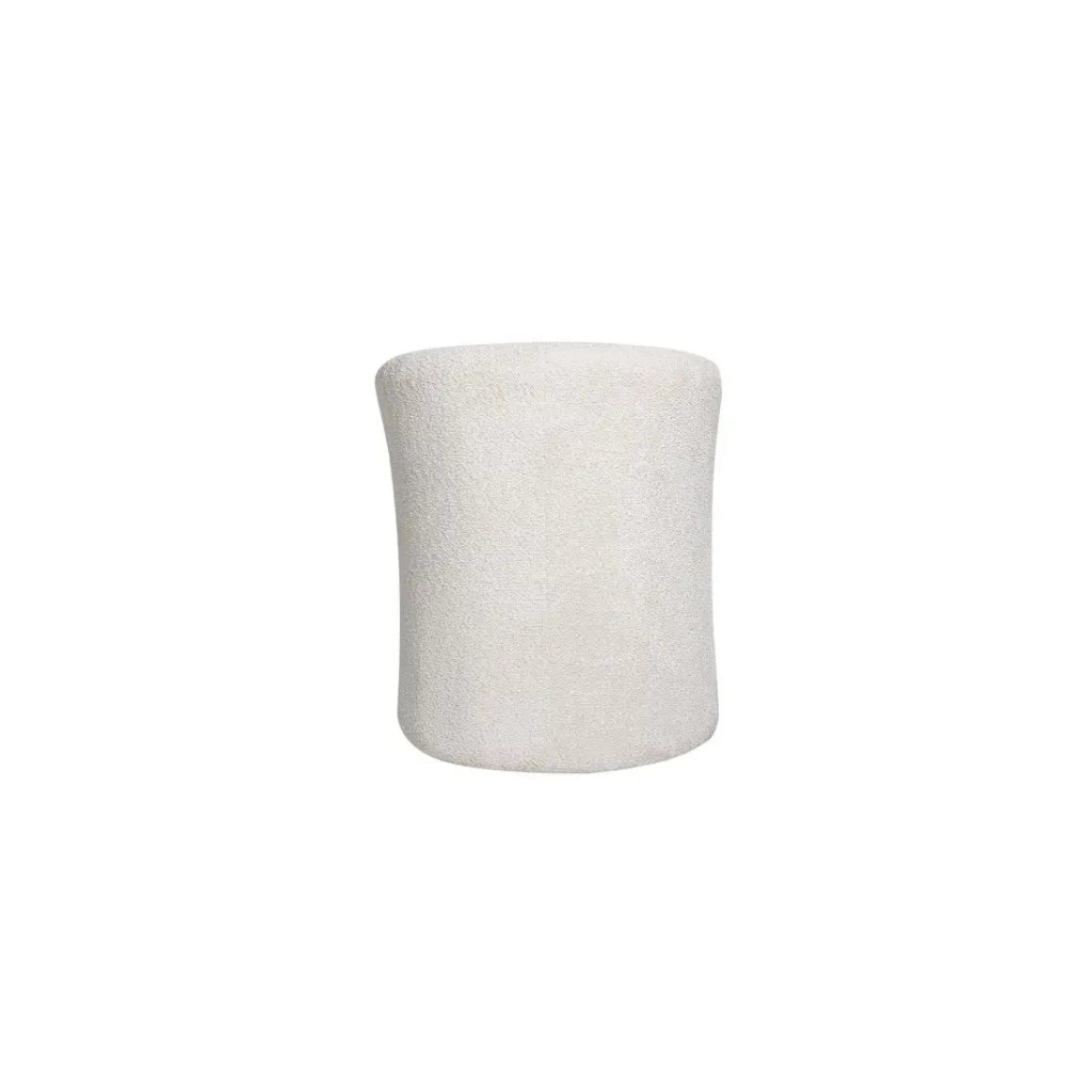 Poltrona da salotto KYOTO – Confortevole in tessuto bouclé bianco – Design moderno ed elegante