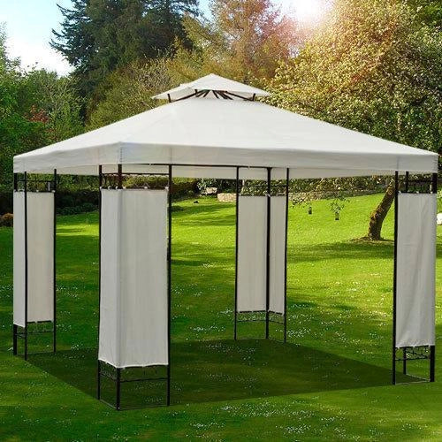TELO TRASPIRANTE PER GAZEBO CON DOPPIO TETTO 3 X 3 MT IN COLORE CREMA