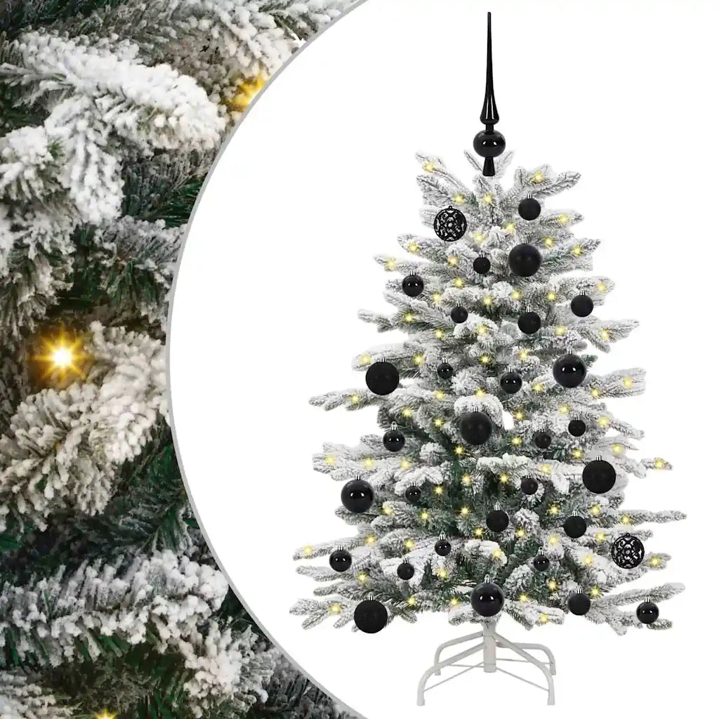 Albero di Natale Artificiale con Rami Pieghevoli Bianco 120 cm 3395623