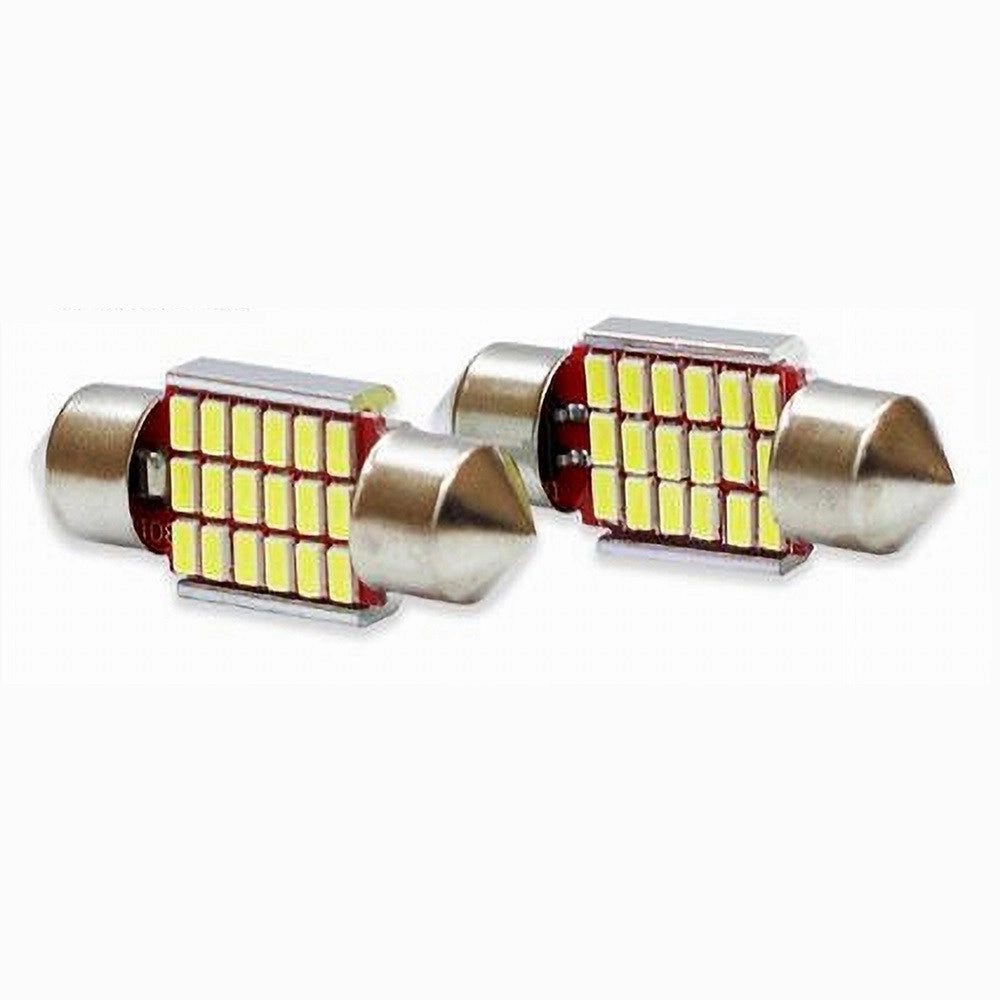 Trade Shop - Lampadine Di Posizione Sv8.5 12v 18led 31mm 4watt Maxtech L-p050 Ultra Luminose -