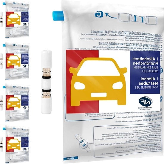 Ballooni di Test per Alcol - 5 pz Ballooni di Test per Alcol Disponibili - Certificati NF in Francia