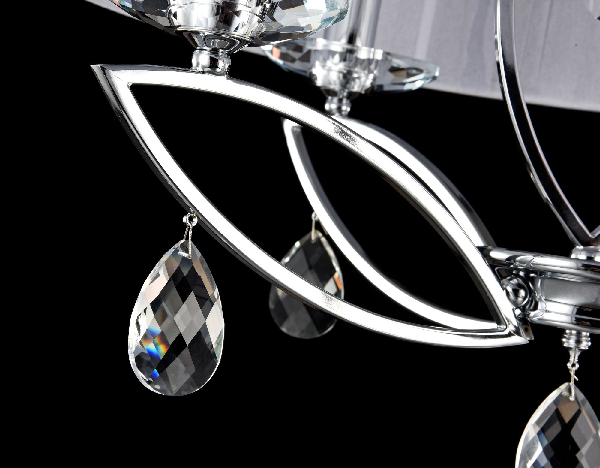 Lampadario Neoclassic in Metallo Miraggio Cromo