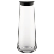Alessi Eugenia caraffa con tappo in silicone, vetro cristallino, design minimale Naoto Fukasawa, 110 cl