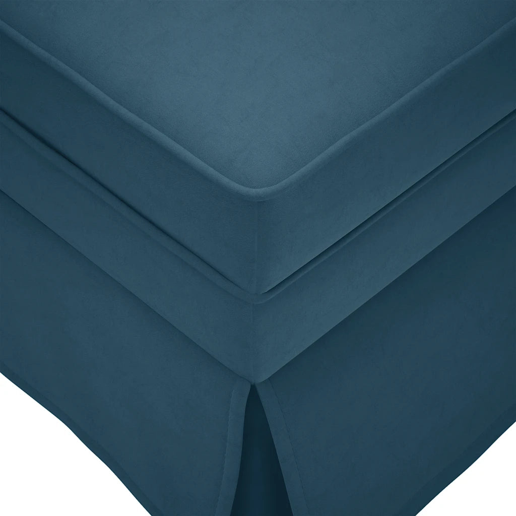 vidaXL Sdraio con Capezzale e Bracciolo Destro in Velluto Blu
