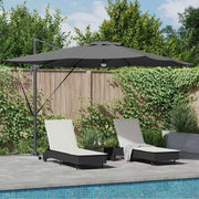 Parasole Roma-Ombrellone da giardino Antracite 286 x 284 x 270 cm