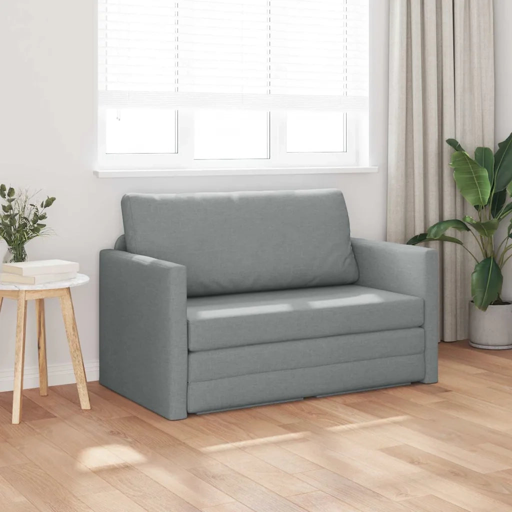 Divano letto 110cm Grigio chiaro Tessuto 4106691